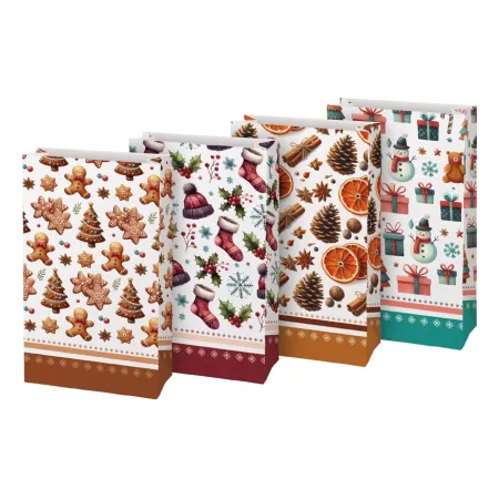 MFP sáček papírový vánoční KRAFT 3 15x27x9cm mix 5252803