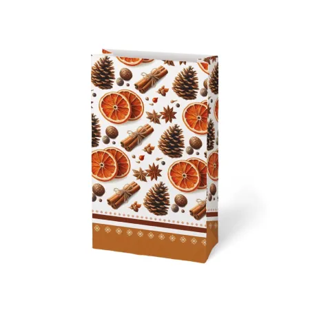 MFP sáček papírový vánoční KRAFT 3 15x27x9cm mix 5252803