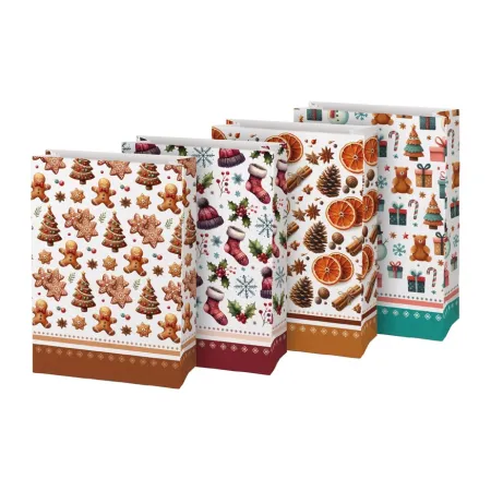 MFP sáček papírový vánoční KRAFT 3 26x36x12cm mix 5252804