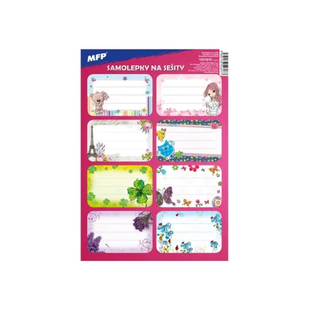 MFP samolepky na sešity 8ks 1031815