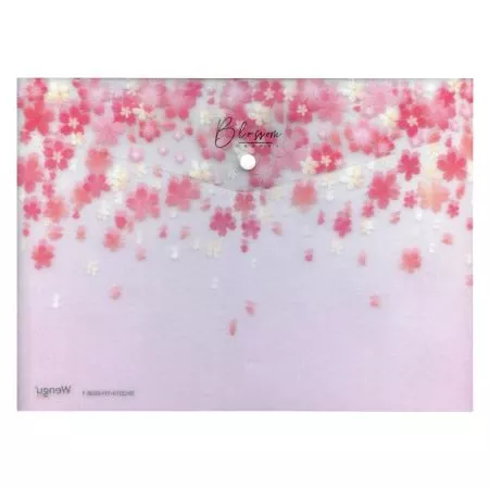 MFP složka M, druk A4, potisk růžové kytičky - 5370594