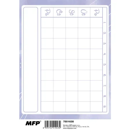 MFP úkolníček A5 Panda 7501638