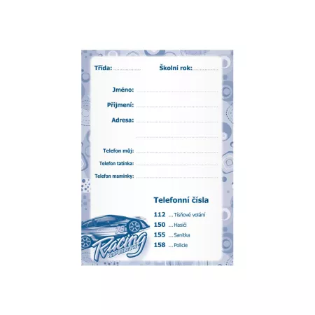 MFP úkolníček A6 Auto 7501058