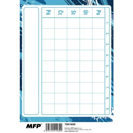 MFP úkolníček A6 Fotball 7501625