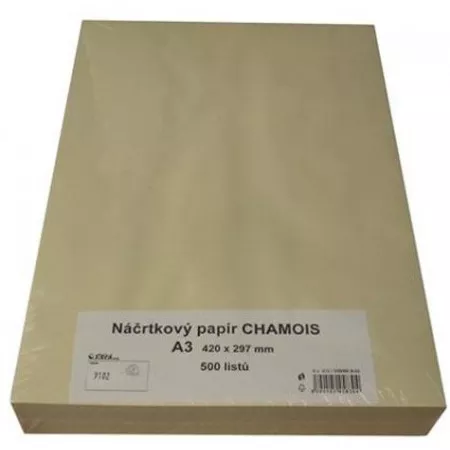 Náčrtníkový papír A3, Chamois