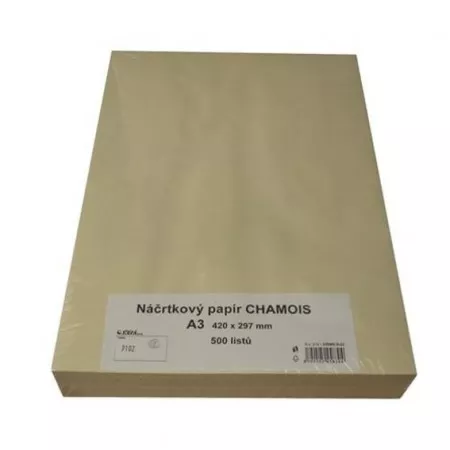 Náčrtníkový papír A3, Chamois