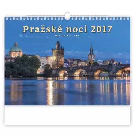 Nástěnný kalendář 2017 Helma, Pražské noci N106-17