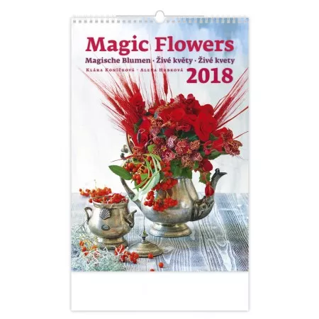 Nástěnný kalendář 2018 HELMA Živé květy N140