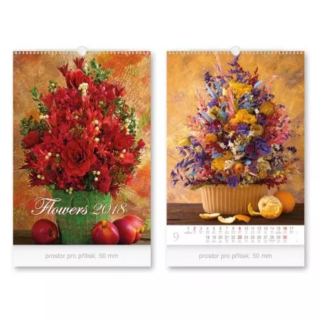 Nástěnný kalendář 2018 MFP Flowers