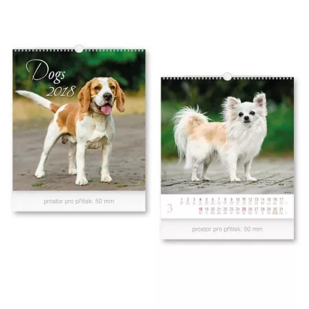Nástěnný kalendář 2018 MFP malý Dogs