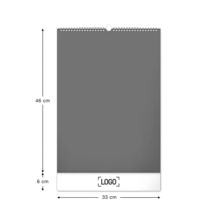 Nástěnný kalendář 2024 s extra velkým kalendáriem, 33 × 46 cm