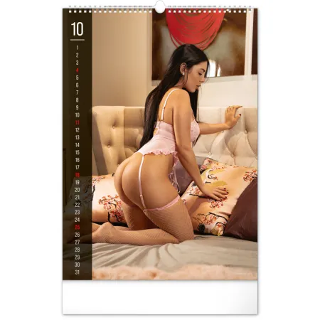 Nástěnný kalendář Girls Exclusive 2026, 33 x 46 cm