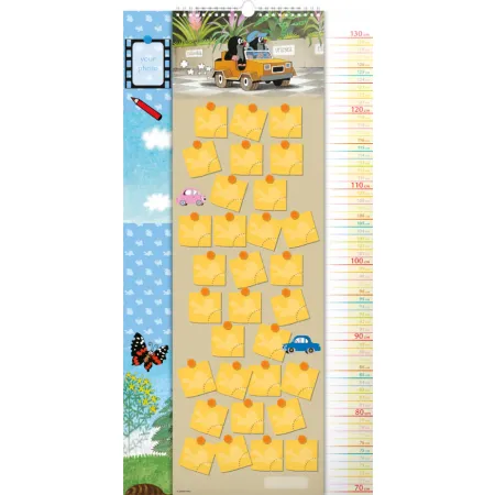 Nástěnný kalendář Krteček GB, měřicí, 33 × 64 cm