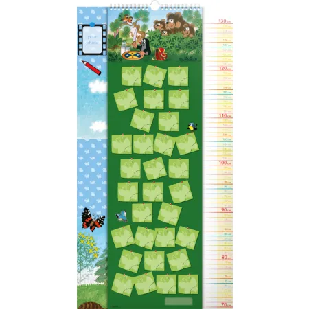 Nástěnný kalendář Krteček GB, měřicí, 33 × 64 cm