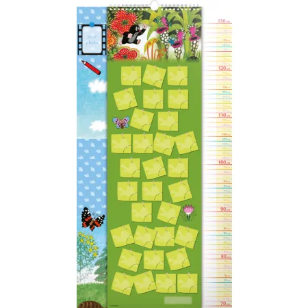 Nástěnný kalendář Krteček GB, měřicí, 33 × 64 cm