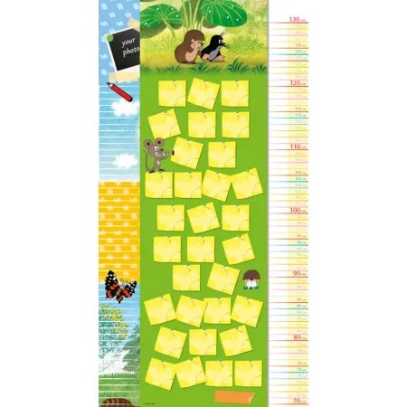 Nástěnný kalendář Krteček GB, měřicí, 33 × 64 cm