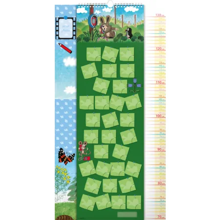 Nástěnný kalendář Krteček GB, měřicí, 33 × 64 cm