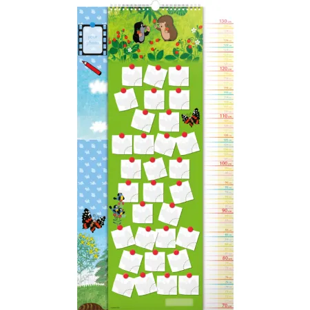 Nástěnný kalendář Krteček GB, měřicí, 33 × 64 cm