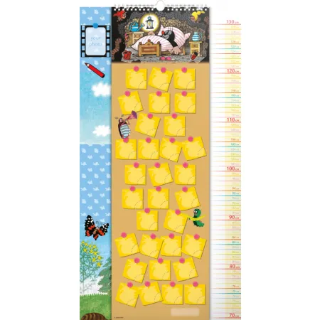 Nástěnný kalendář Krteček GB, měřicí, 33 × 64 cm