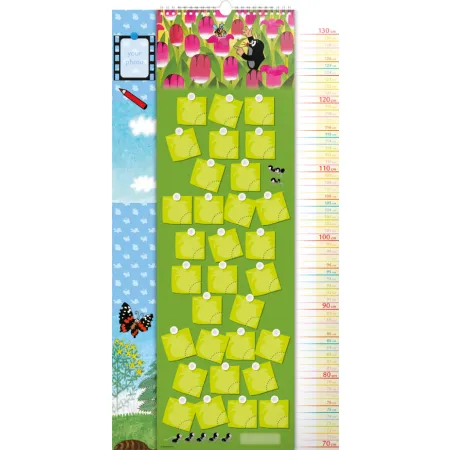 Nástěnný kalendář Krteček GB, měřicí, 33 × 64 cm