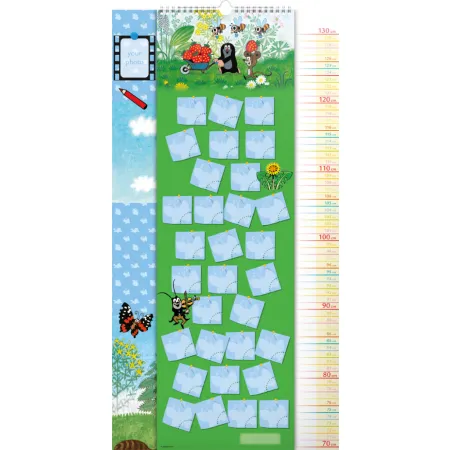 Nástěnný kalendář Krteček GB, měřicí, 33 × 64 cm