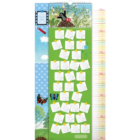 Nástěnný kalendář Krteček GB, měřicí, 33 × 64 cm