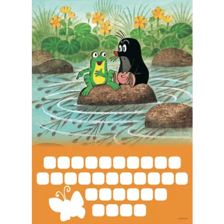 Nástěnný kalendář Krteček, se samolepkami, nedatovaný, 33 x 46 cm