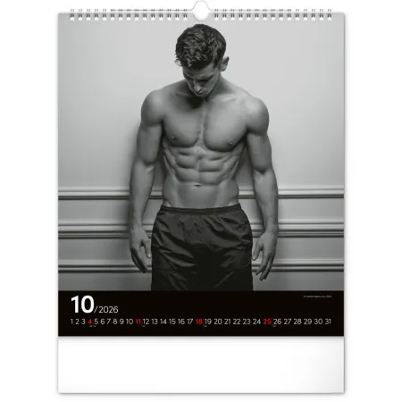 Nástěnný kalendář Men 2026, 30 x 34 cm