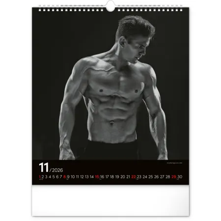 Nástěnný kalendář Men 2026, 30 x 34 cm
