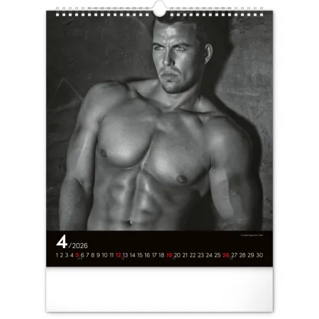 Nástěnný kalendář Men 2026, 30 x 34 cm