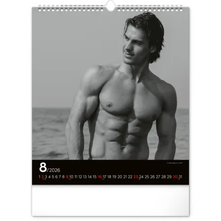 Nástěnný kalendář Men 2026, 30 x 34 cm