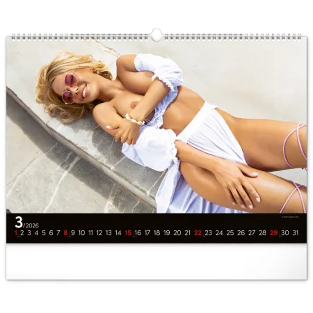 Nástěnný kalendář Summer Paradise 2026, 48 x 33 cm