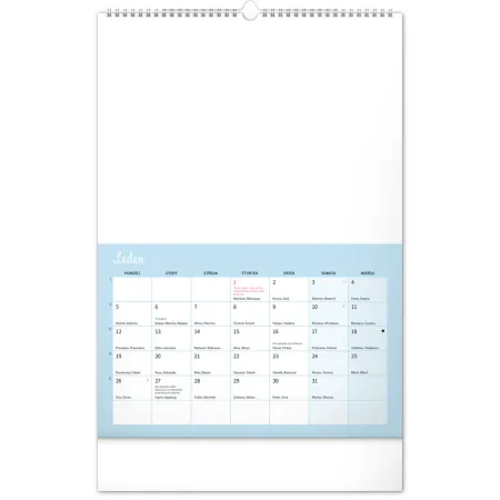 NOTIQUE Kreativní rodinný kalendář 2026, 33 x 46 cm