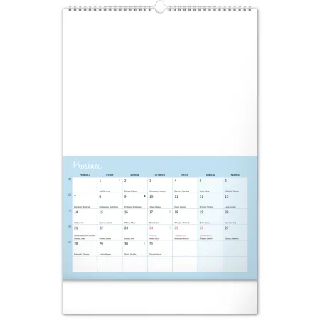 NOTIQUE Kreativní rodinný kalendář 2026, 33 x 46 cm