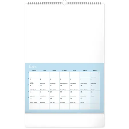 NOTIQUE Kreativní rodinný kalendář 2026, 33 x 46 cm