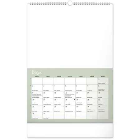 NOTIQUE Kreativní rodinný kalendář 2026, 33 x 46 cm