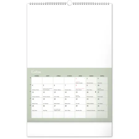 NOTIQUE Kreativní rodinný kalendář 2026, 33 x 46 cm