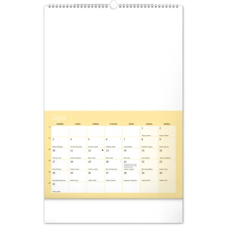 NOTIQUE Kreativní rodinný kalendář 2026, 33 x 46 cm