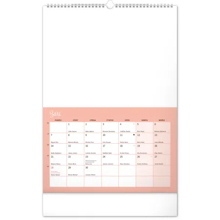 NOTIQUE Kreativní rodinný kalendář 2026, 33 x 46 cm