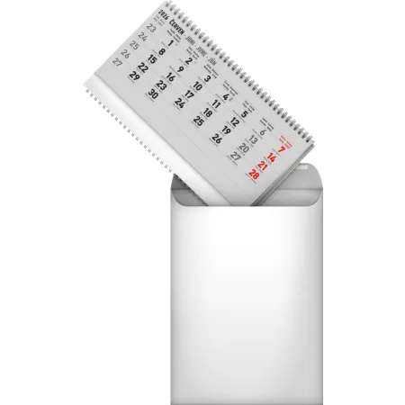 NOTIQUE Nástěnný kalendář 4měsíční standard skládací 2026, 29,5 x 84,5 cm