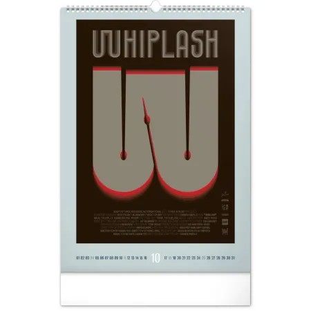 NOTIQUE Nástěnný kalendář Alternative Movie Posters 2026, 33 x 46 cm