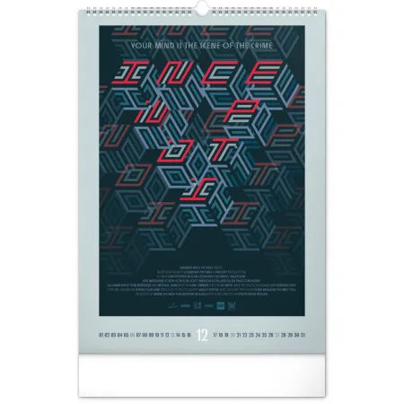 NOTIQUE Nástěnný kalendář Alternative Movie Posters 2026, 33 x 46 cm