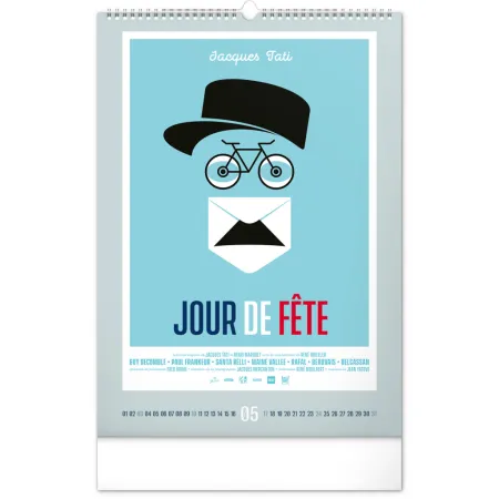 NOTIQUE Nástěnný kalendář Alternative Movie Posters 2026, 33 x 46 cm