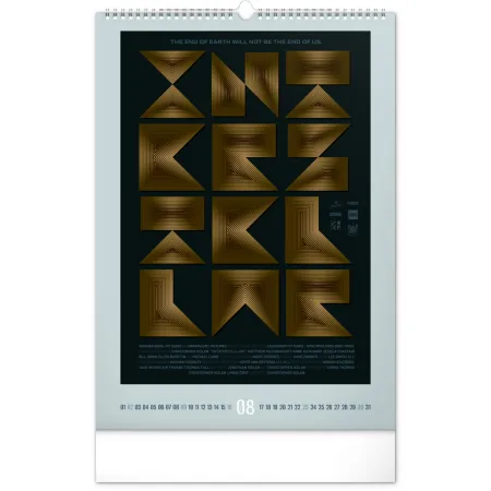 NOTIQUE Nástěnný kalendář Alternative Movie Posters 2026, 33 x 46 cm