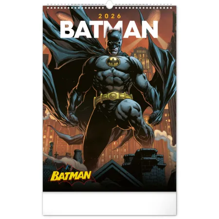 NOTIQUE Nástěnný kalendář Batman Dark 2026, 33 x 46 cm