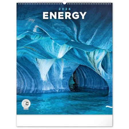 NOTIQUE Nástěnný kalendář Energie 2026, 48 x 56 cm