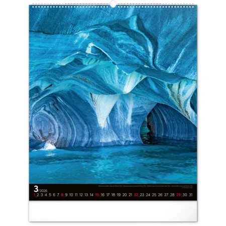 NOTIQUE Nástěnný kalendář Energie 2026, 48 x 56 cm