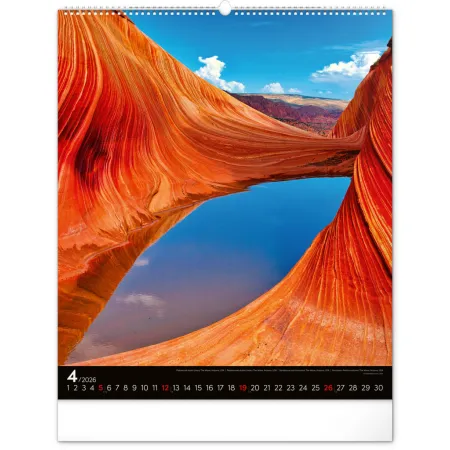 NOTIQUE Nástěnný kalendář Energie 2026, 48 x 56 cm