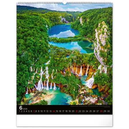 NOTIQUE Nástěnný kalendář Energie 2026, 48 x 56 cm