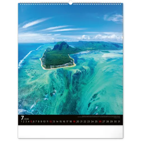 NOTIQUE Nástěnný kalendář Energie 2026, 48 x 56 cm